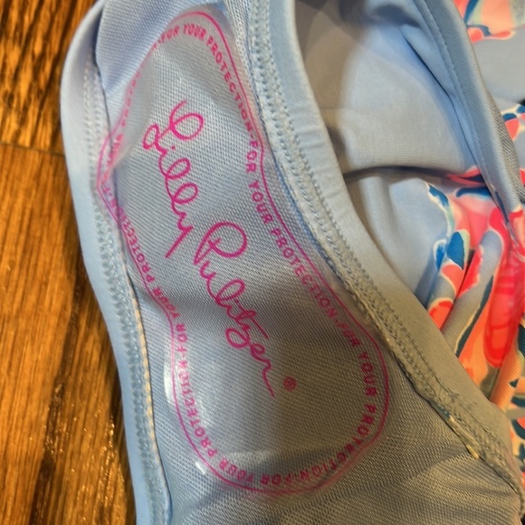 Lilly Pulitzer Jaspen One Piece in Blue Peri Shrimply The Best size 12 NWT - Picture 7 of 10